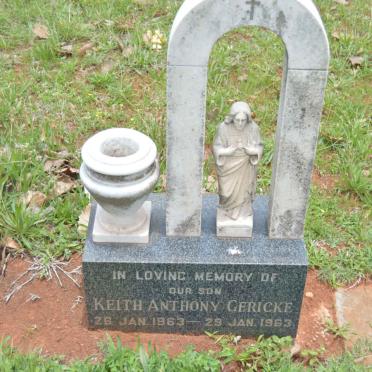 GERICKE Keith Anthony 1963-1963