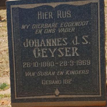 GEYSER Johannes J.S. 1890-1969