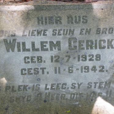 GERICKE Willem 1928-1942