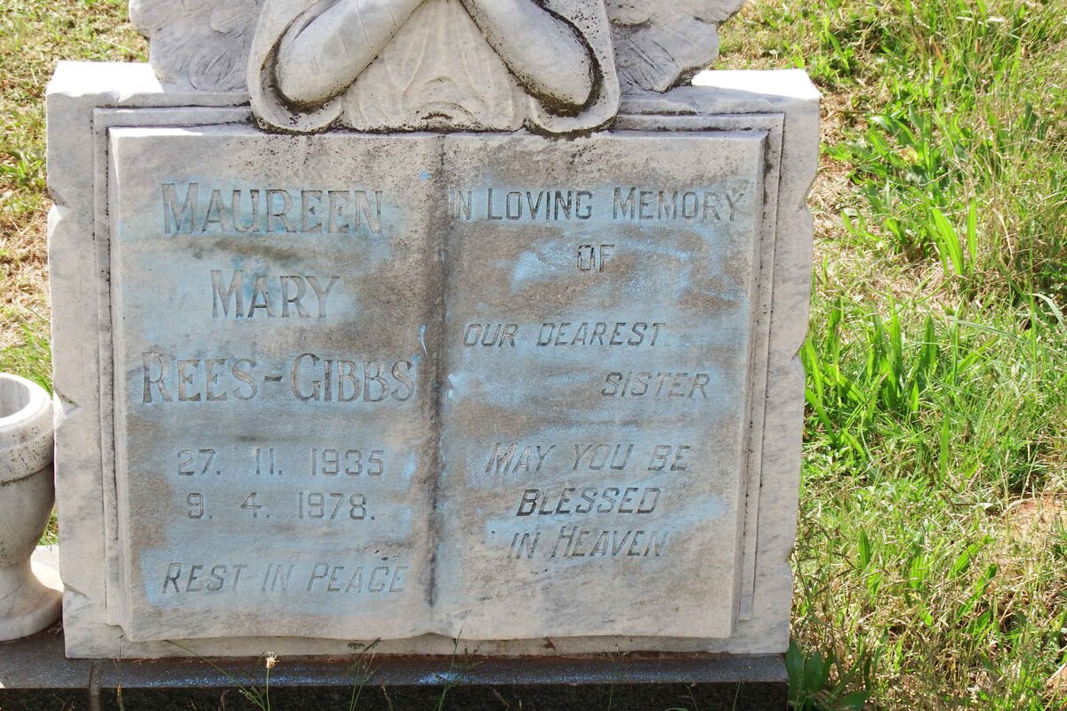 GIBBS Maureen Mary, REES 1935-1978