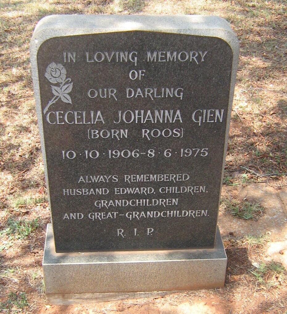 GIEN Cecelia Johanna nee ROOS 1906-1975