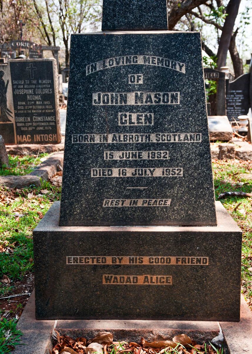 GLEN John Mason 1882-1952