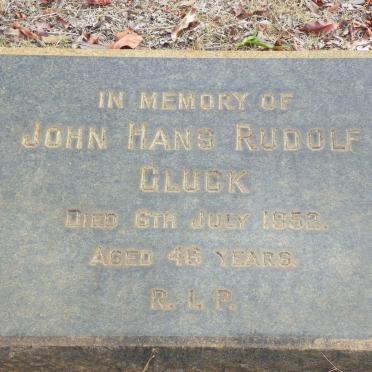 GLUCK John Hans Rudolf -1952