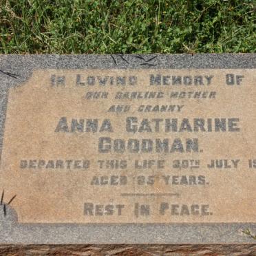 GOODMAN Anna Catharine -1952