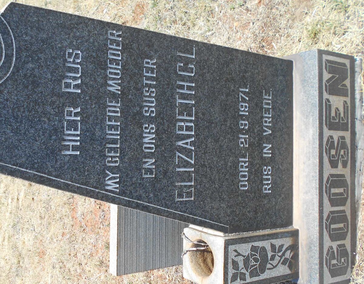 GOOSEN Elizabeth C.L. -1971