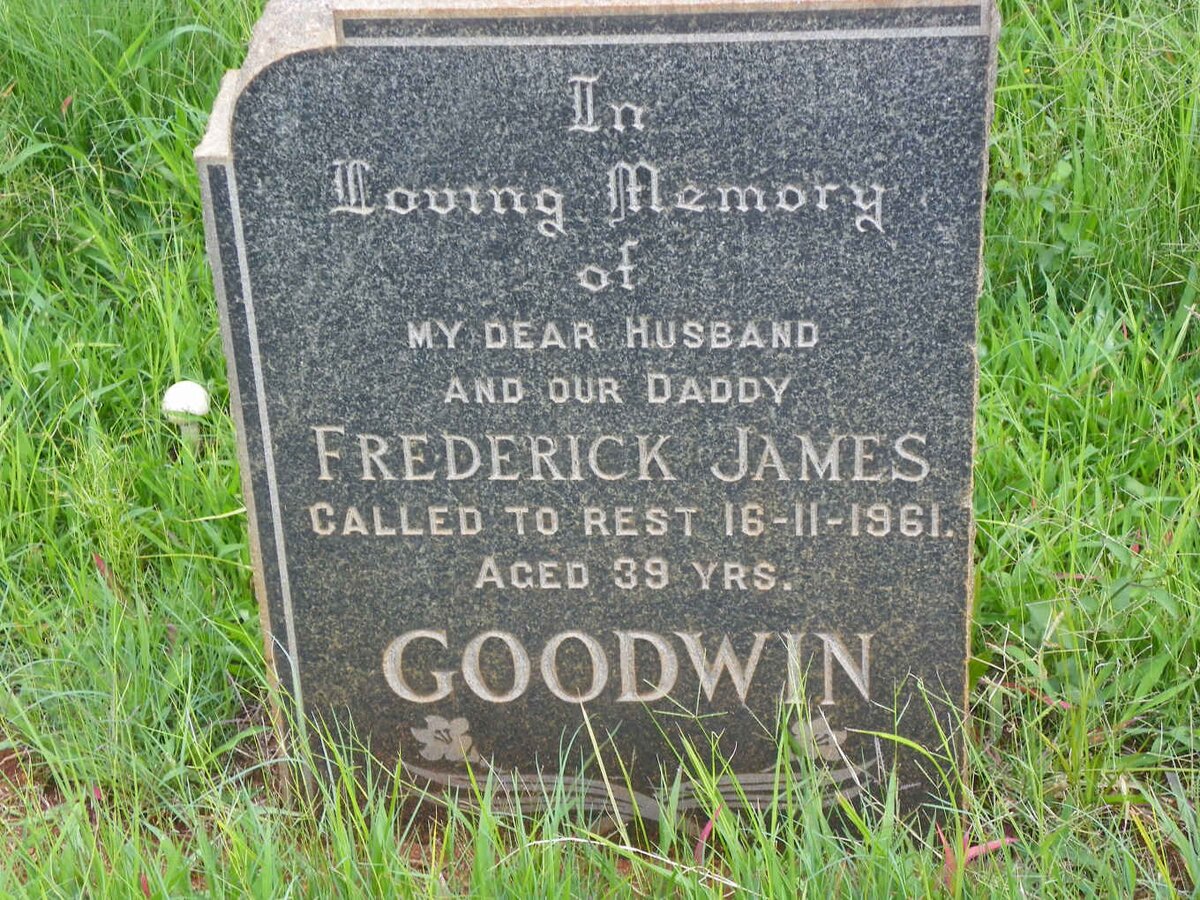 GOODWIN Frederick James -1961