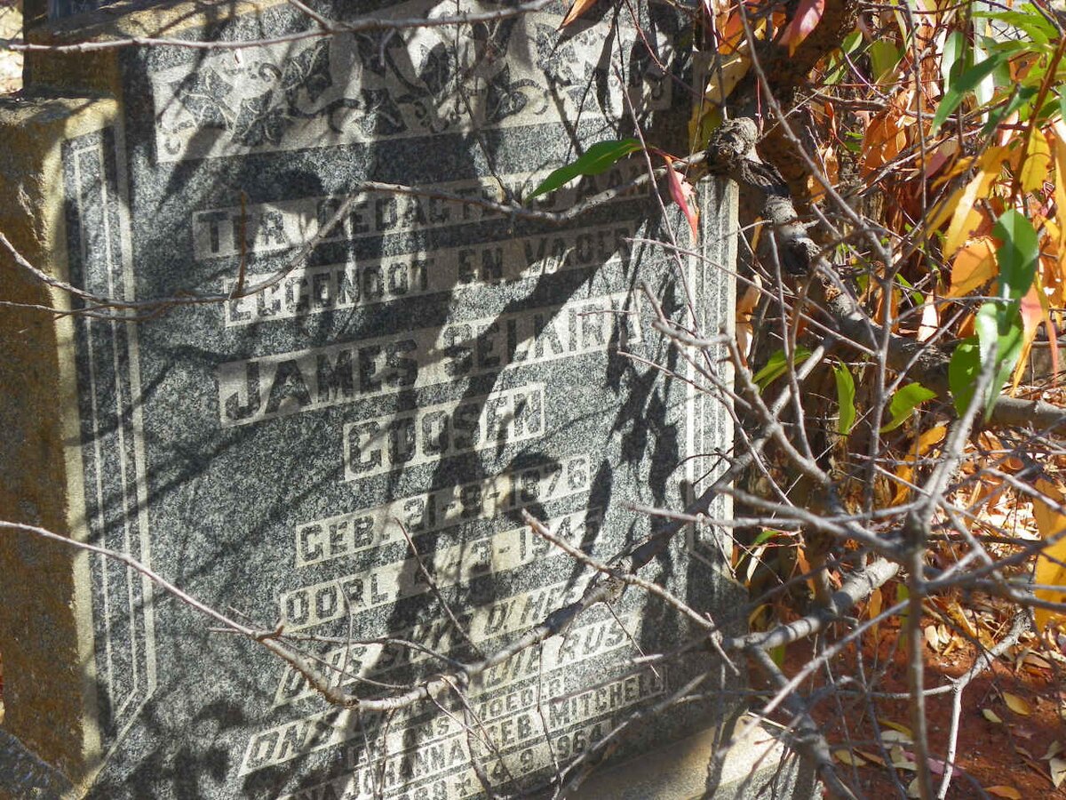 GOOSEN James Selkirk 1876-1945 &amp; ?na Johanna MITCHELL ???8-1964