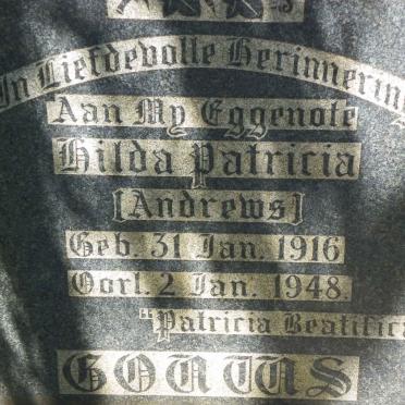 GOUWS Hilda Patricia nee ANDREWS 1916-1948