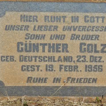 GOLZ Günther 1930-1956