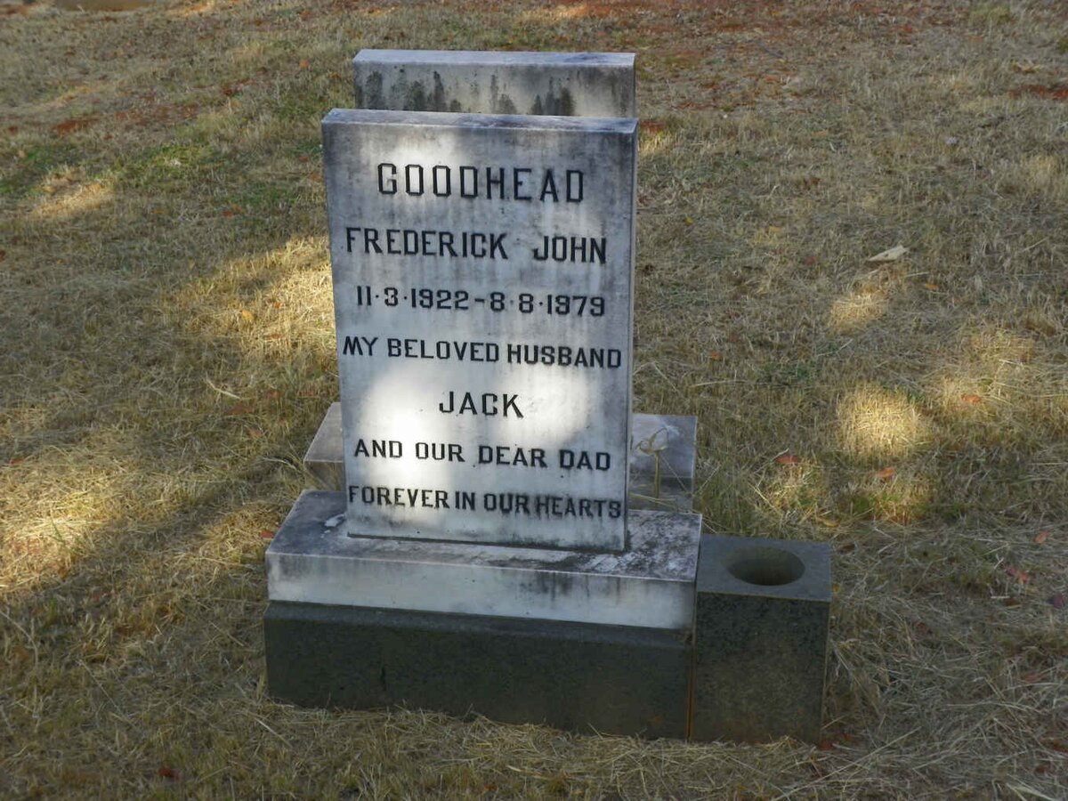 GOODHEAD Frederick John 1922-1979