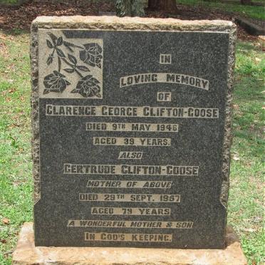 GOOSE Gertrude, CLIFTON -1957 :: CLIFTON-GOOSE Clarence George  -1946