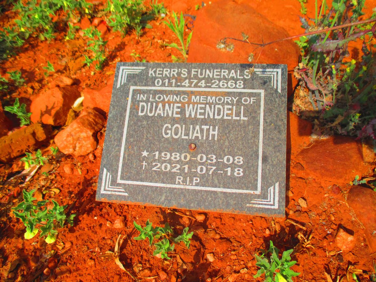 GOLIATH Duane Wendell 1980-2021