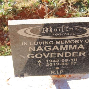 GOVENDER Nagamma 1942-2019