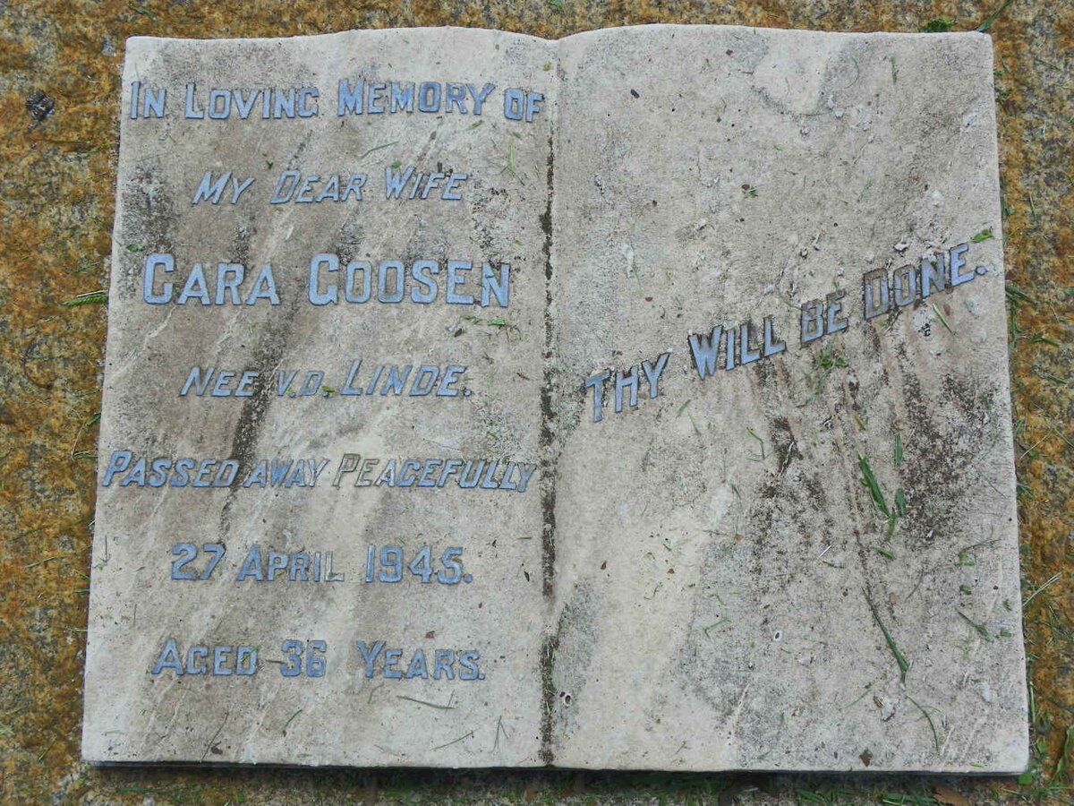 GOOSEN Cara nee V.D. LINDE -1945