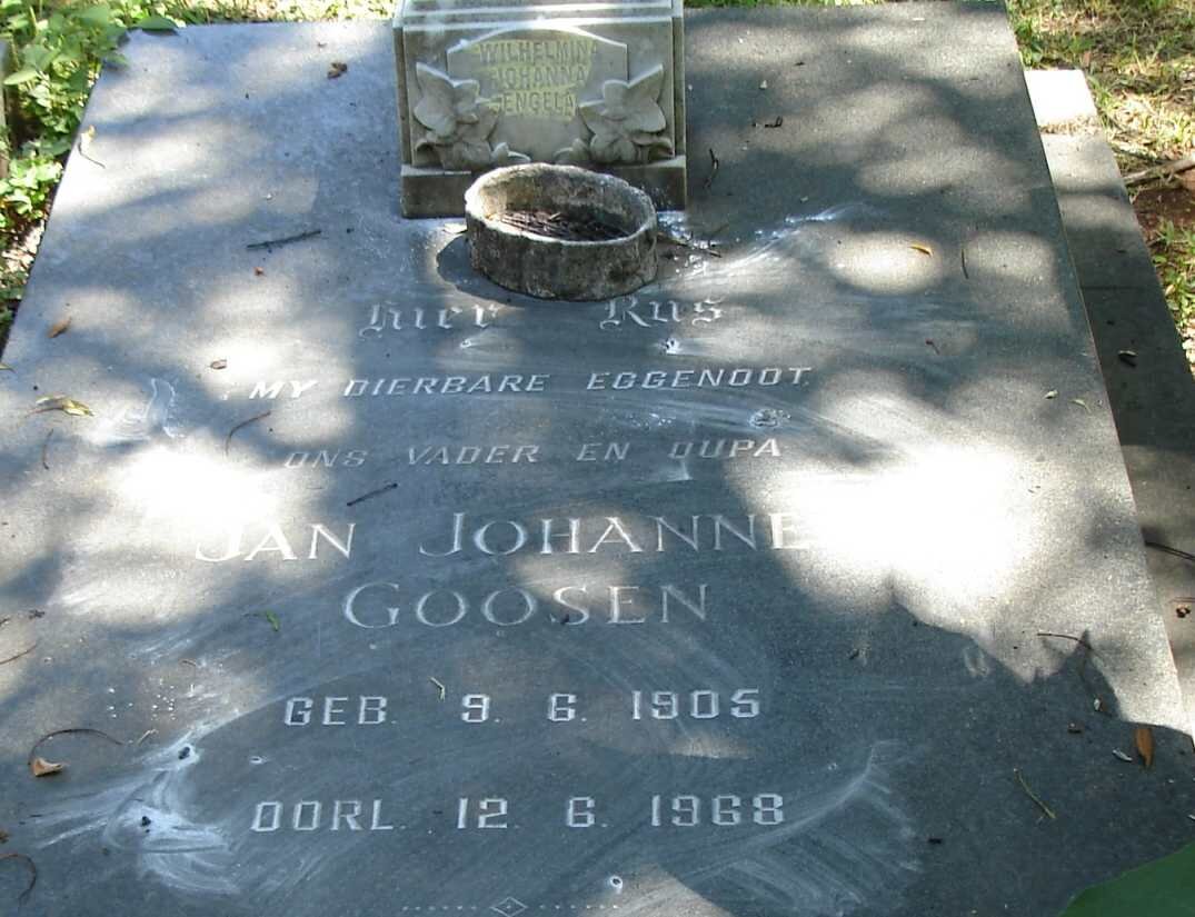 GOOSEN Jan Johannes 1905-1968
