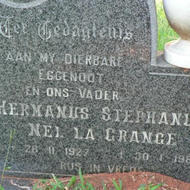 GRANGE Hermanus Stephanus Nel, la 1927-1981