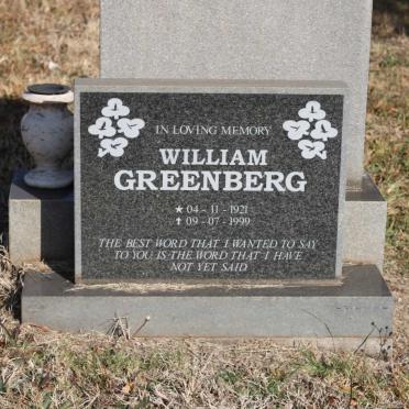 GREENBERG William 1921-1999