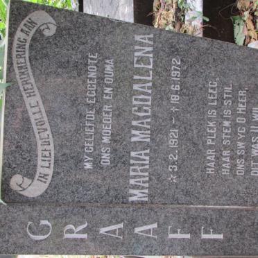 GRAAFF Maria Magdalena 1921-1972