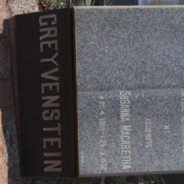 GREYVENSTEIN Susanna Magaretha 1904-1972