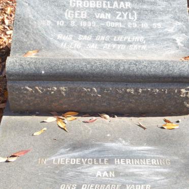 GROBBELAAR Petrus 1901-1971 &amp; Heletjie Margaretha VAN ZYL 1899-1959