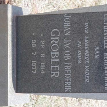 GROBLER Johan Jacob Frederik 1914-1977