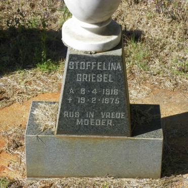 GRIESEL Stoffelina 1916-1975