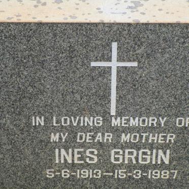 GRGIN Ines 1913-1987