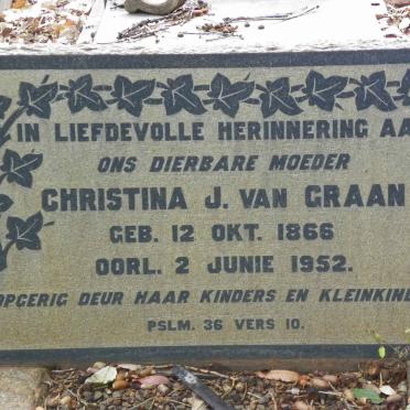 GRAAN Christina J., van 1866-1952