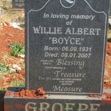 GROEPE Willie Albert 1931-2007