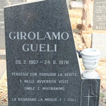 GUELI Girolamo 1907-1978
