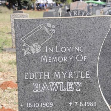 HAWLEY Edith Myrtle 1909-1989
