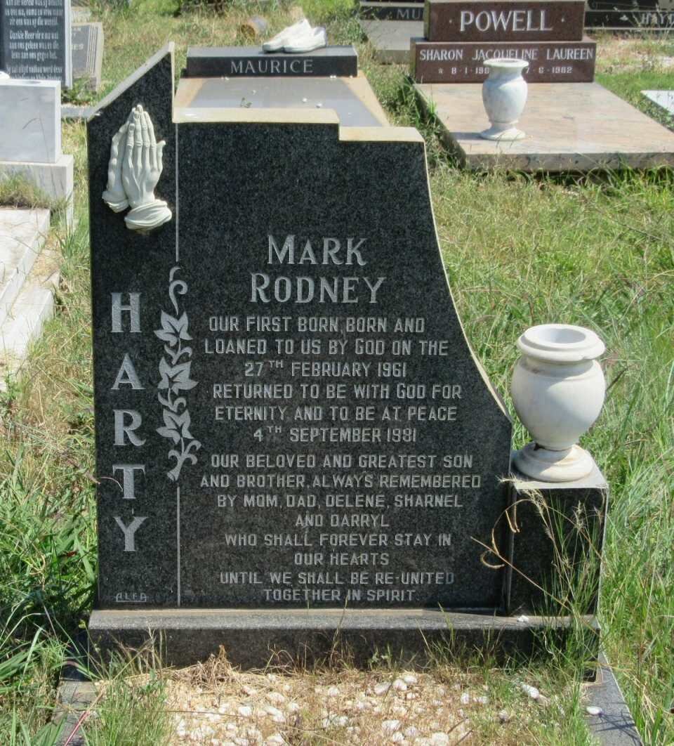 HARTY Mark Rodney 1961-1981