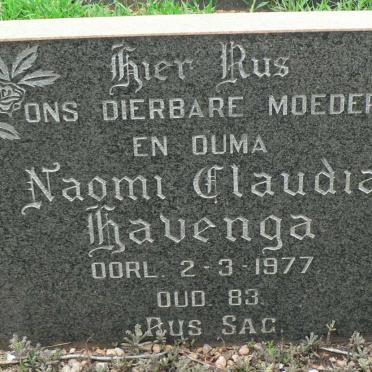 HAVENGA Naomi Claudia -1977