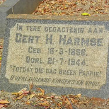 HARMSE Gert H. 1896-1944