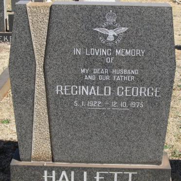 HALLETT Reginald George 1922-1975