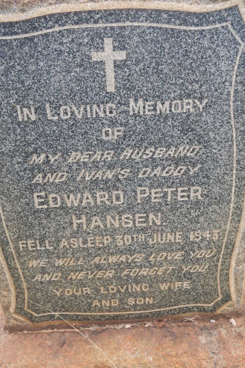 HANSEN Edward Peter -1943