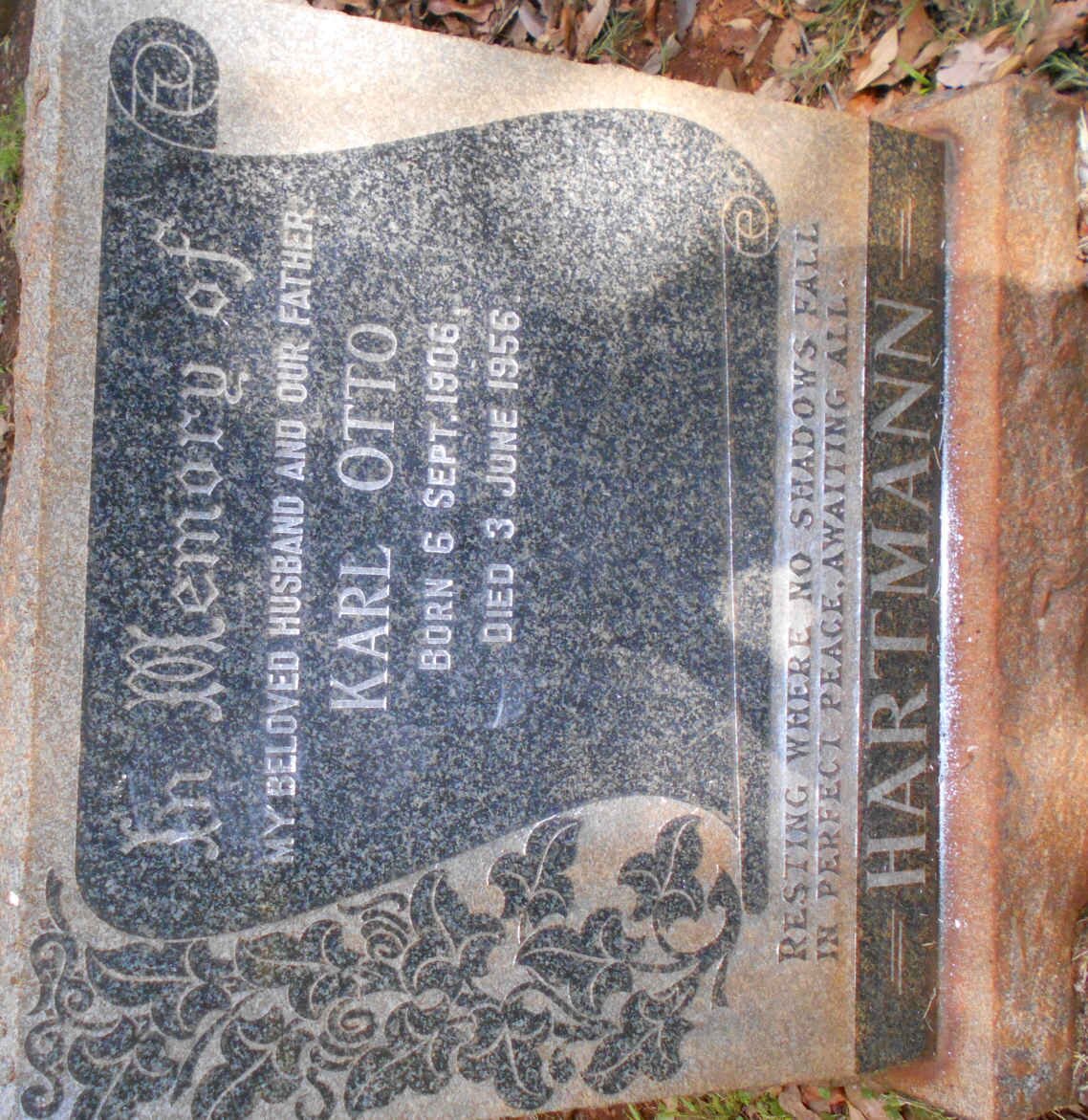 HARTMANN Karl Otto 1906-1956