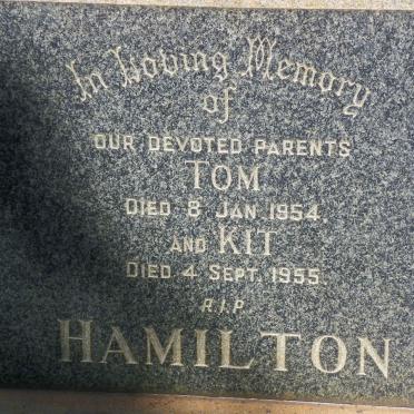 HAMILTON Tom -1954 &amp; Kit -1955