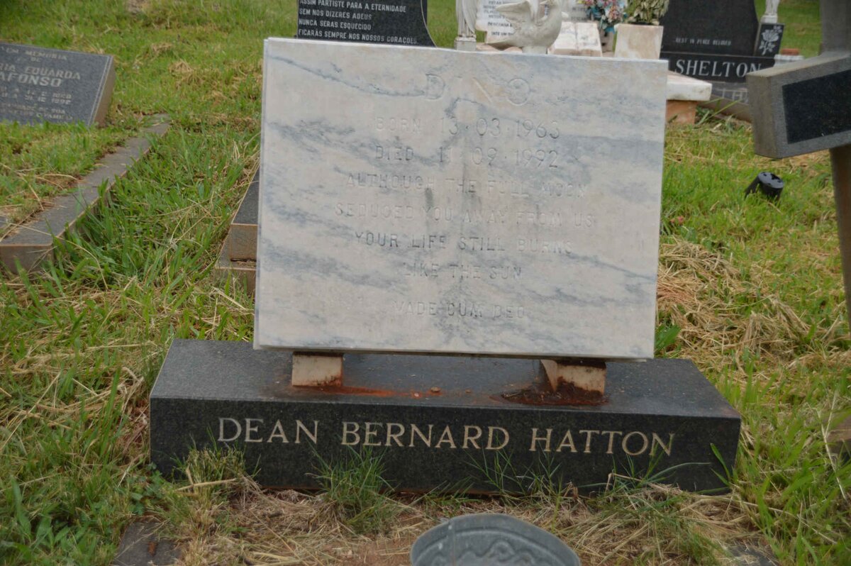HATTON Dean Bernard 1963-1992