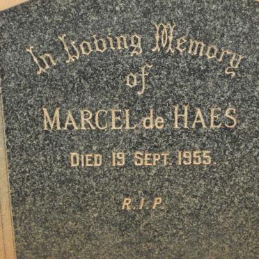 HAES Marcel, de -1955