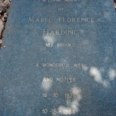 HARDING Mabel Florence nee BROOKS 1926-1988 :: HARDING Timothy Nevill 1953-1958