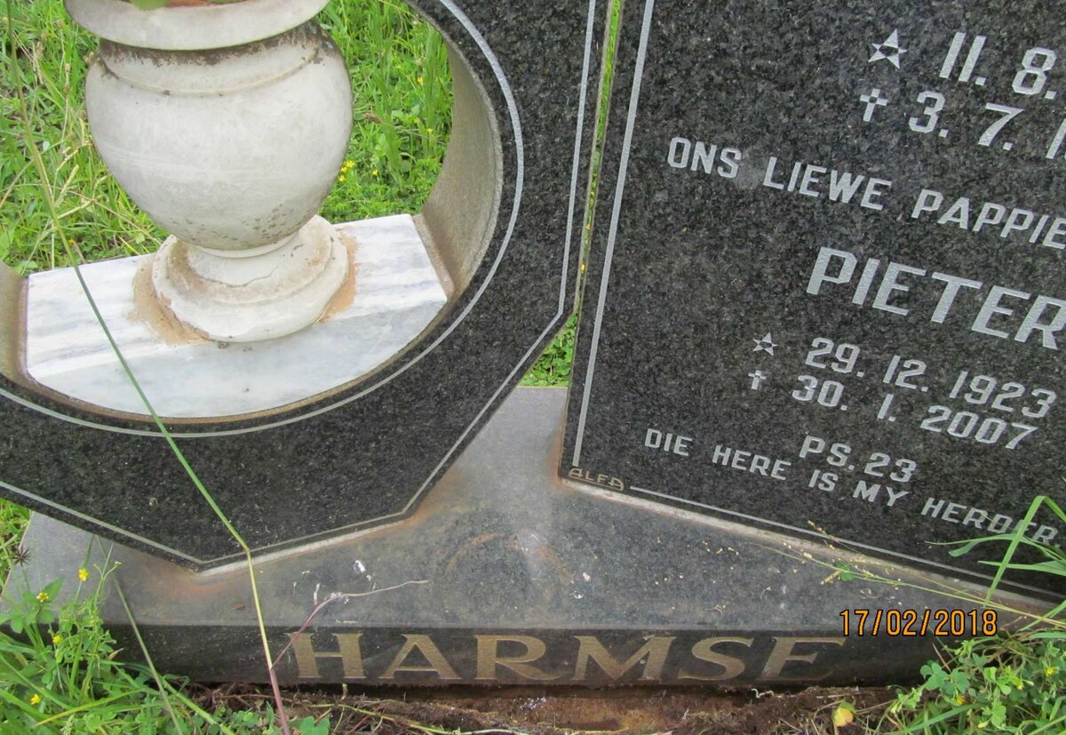 HARMSE Pieter 1923-2007 &amp; Hettie 1925-1988