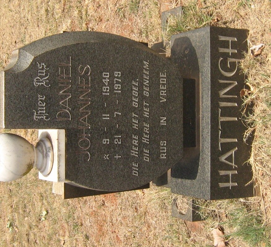 HATTINGH Daniel Johannes 1940-1979