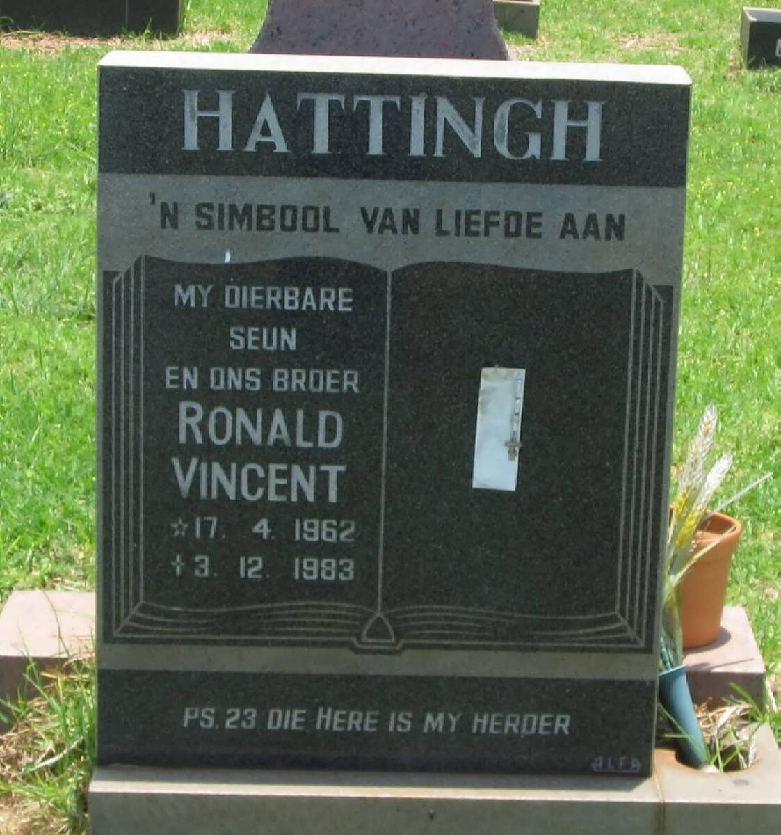 HATTINGH Ronald Vincent 1962-1983