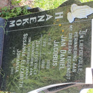 HANEKOM Jan Daniel Jacobus 1908-1982 &amp; Susanna Elizabeth Johanna 1918-