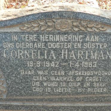 HARTMAN Cornelia 1942-1963
