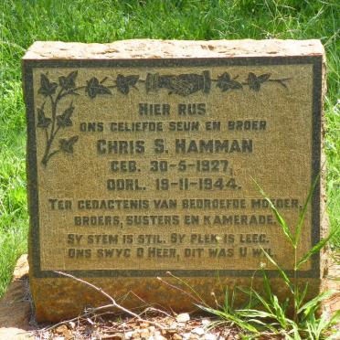 HAMMAN Chris C. 1927-1944