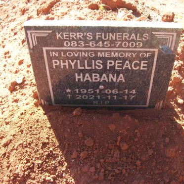 HABANA Phyllis Peace 1951-2021