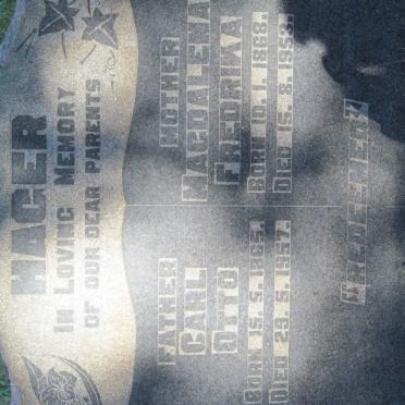 HAGER Carl Otto 1865-1957 &amp; Magdalena Fredrika 1868-1953