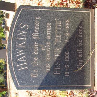HAWKINS Hester 1906-1962